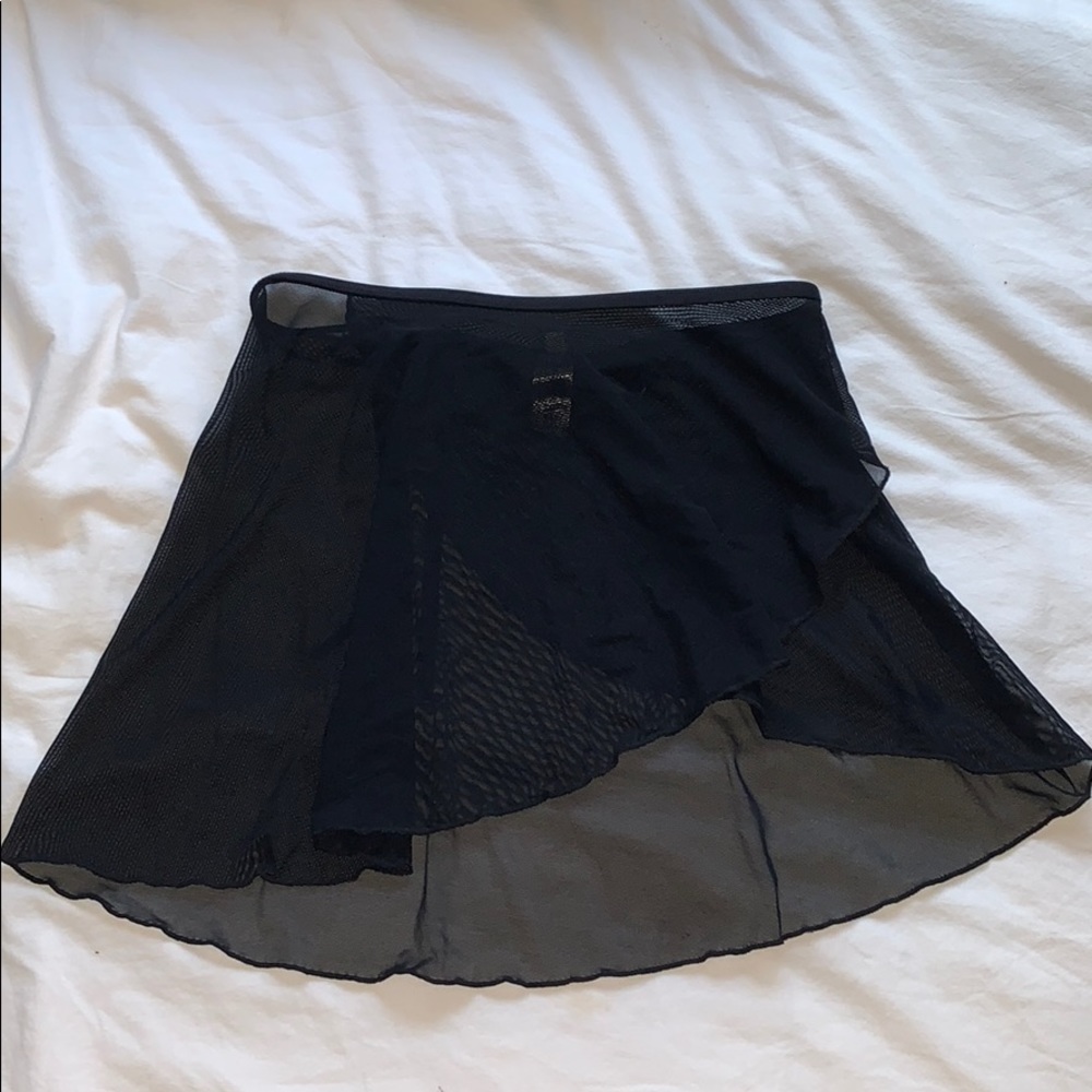 Wear Moi black mesh wrap skirt